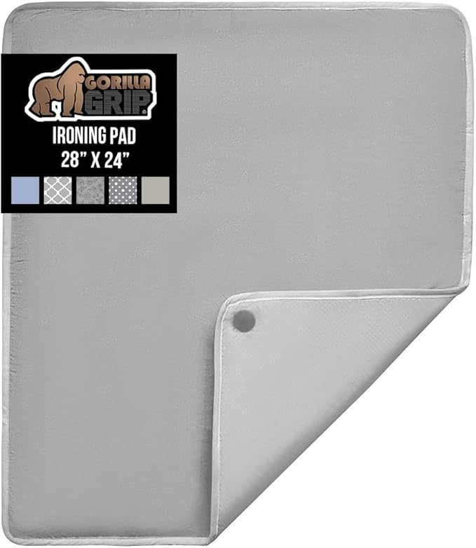 GORILLA GRIP Ironing Mat, Portable Iron Pad, Magnetic Cover by GorillaGrip