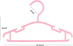 100 Pack Pink Baby Nursery Closet Hangers, Non-Slip Laundry Infant Pant Hanger - Image 2
