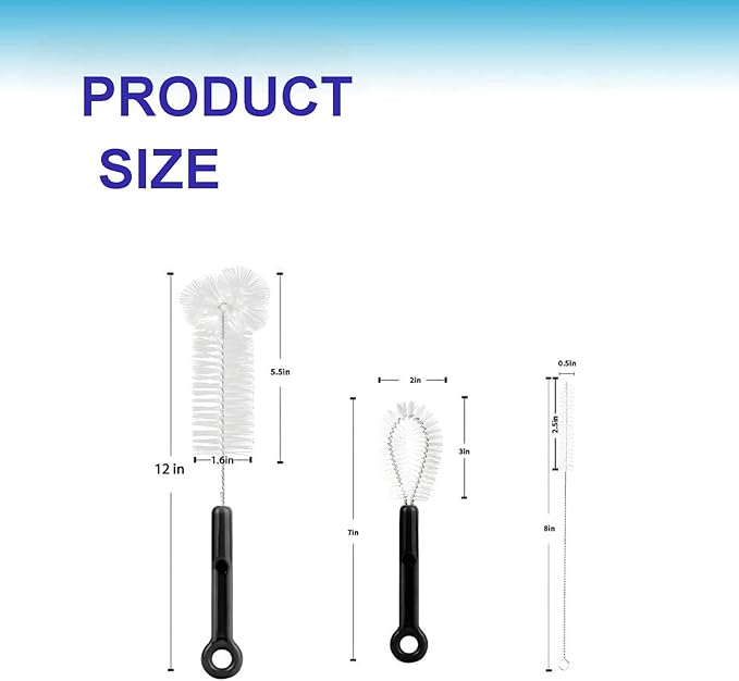 3-Pack Bottle Cleaning Brush Set - Image 6