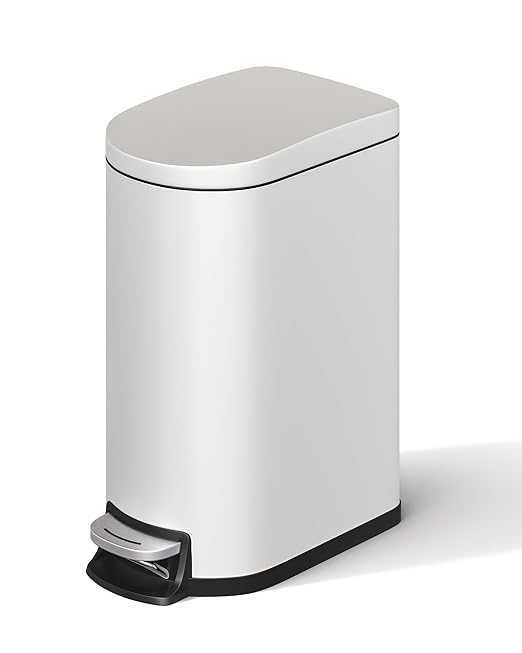 Garvee 2.6 Gallon / 10L Metal Bathroom Trash Can by Garvee