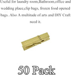 HAHIYO Gold Wooden Clothes Pins Clothespins Small Do NOT Fall Apart 1.38 inches - Image 5