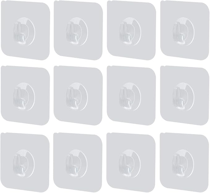 LAIGOO 12 Pack Adhesive Wall Hooks by Laigoo