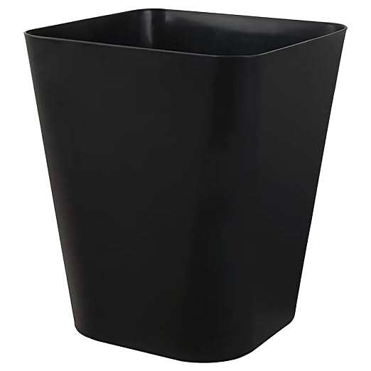 Small Bathroom Trash Can Plastic Garbage Can Square Waste Basket Trash Bins - Image 2