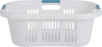 Rubbermaid Laundry Basket XL Hip-Hugger Basket 2.1-Bushel White Laundry - Image 2