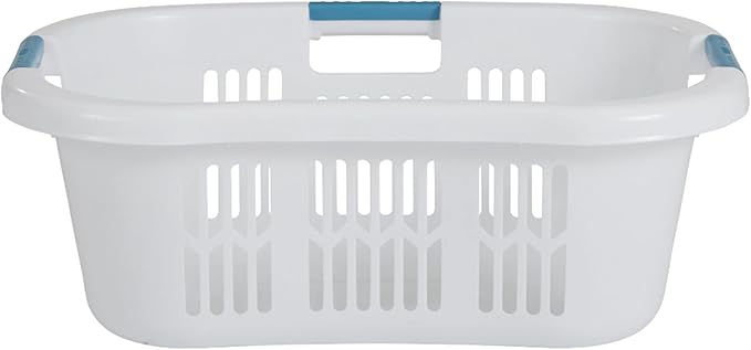 Rubbermaid Laundry Basket XL Hip-Hugger Basket 2.1-Bushel White Laundry - Image 2