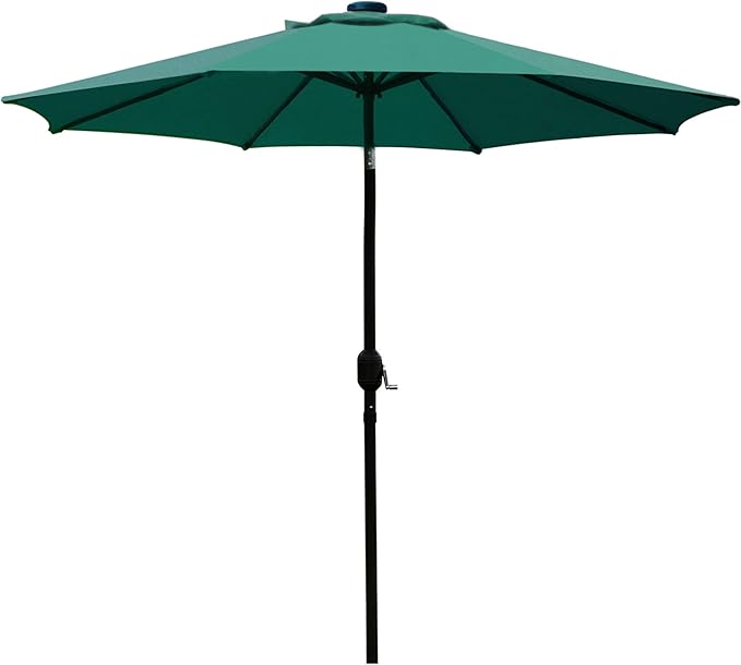 Sunnyglade 9' Patio Umbrella Outdoor Table Umbrella with 8 Sturdy Ribs (Dark Green) by Sunnyglade