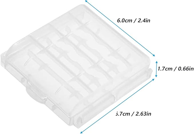 6pcs AAA Battery Storage Case Holder Box AA Battery Storage Case - Image 4