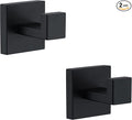 Towel Hooks for Bathrooms, Matte Black Towel Hook for Kitchen Bathroom by Delarkusi