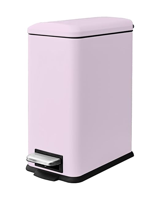 1.3 Gallon Trash Can with Removable Inner Bucket, Stainless Steel Step Pedal by JM%C2%B7YIPENG