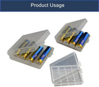 Fielect 3Pcs 18650 Battery Storage Case Holder Organizer 4 Capacity Battery - Image 6