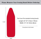 Ironing Board Cover Standard Size Heat & Stain Resistant Fabric Top Ironing Pad - Image 6