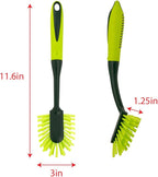 Pine-Sol Long Handle Dish Brush – Heavy Duty Bristle Kitchen Scrubber, Safe - Image 4