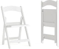 Flash Furniture Hercules Series Folding Chairs for Weddings and Formal Events, Stackable Commercial Event Seats with 1,000-lb. Static Weight Capacity, Set of 2, White by FlashFurniture