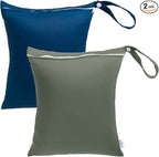 babygoal Travel Laundry Bags 2 Pack, Gym and Swimming-Washable Waterproof Wet by babygoal