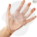 Door Knob Wall Shield, Transparent Round Soft Rubber Wall Protector Self by Xfenvs