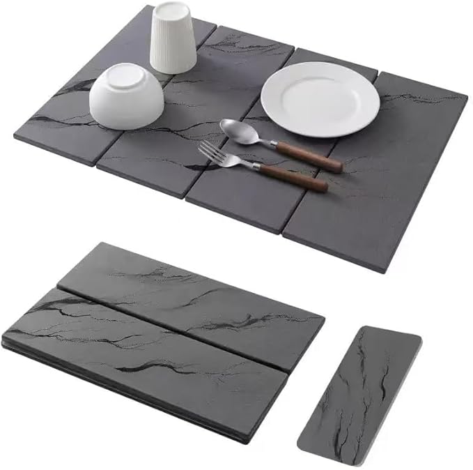 Large Stone Dish Drying Mat for Kitchen Counter by SOKINCLR