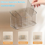 Toothbrush Holder for Bathroom Wall Mounted, 5 Slots Acrylic Toothbrush and - Image 6