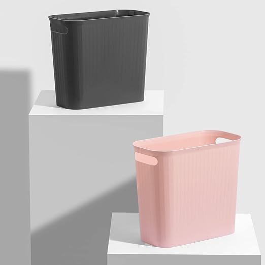 rejomiik Bathroom Small Trash Can Slim Garbage Can Wastebasket 3.5 Gallon - Image 6