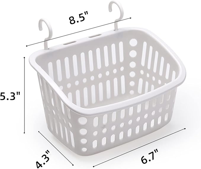 3PCS Plastic Hanging Baskets for Shower, Hanging Basket Organizer - Image 2