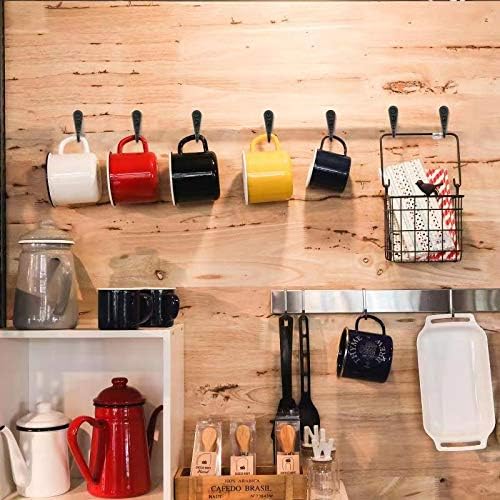 25 Pcs Black Wall Mounted Coat Hooks, Hanger Hook - Image 5