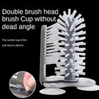 Sink Water Bottle Cleaning Brush Glass Cup Brush Suction Wall Lazy Cup Brush - Image 5