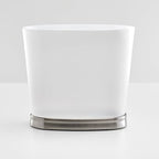 iDesign Slim Bathroom Trash Can, Small Plastic Garbage Can - Image 7