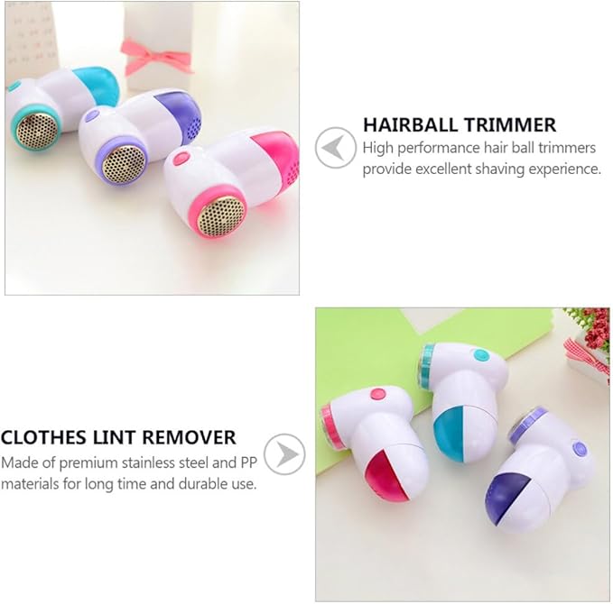 Hemoton Mini Clothes Lint Remover Shaver Portable Fabric Hair Ball Trimmer - Image 6