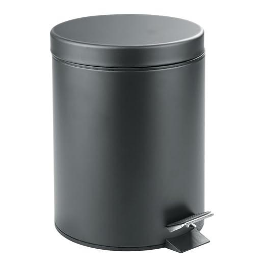 InterDesign 5-Liter Steel Step Waste Can by iDesign