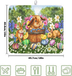 Easter Bunnies Eggs Dish Drying Mat - Image 2
