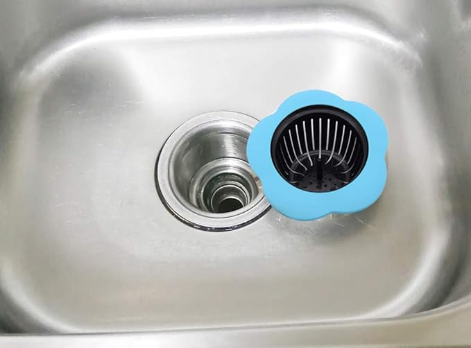 Silicone Kitchen Sink Strainer 2 Pack, Pouring strainers，Drain FilterLarge Wide - Image 9