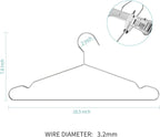 40-Pack Heavy-Duty Stainless Steel Hangers – 15lb Capacity, Rustproof Metal - Image 5
