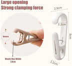 10Pcs Laundry Hooks with Clips Hanger Closet Organizer Clamps Hanging Socks - Image 5