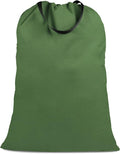 Cotton Canvas Laundry Bag with Handles & Drawstring Straps, Heavy Duty Extra by SANFERGE