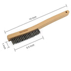 MAXMAN Wire Brush, Heavy Duty Carbon Steel and Stainless Steel Wire Brushes - Image 3