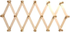 AMAPON Accordion Style Expandable Wall Wooden Coat Rack 16 Hooks Hang Hats by AMAPON