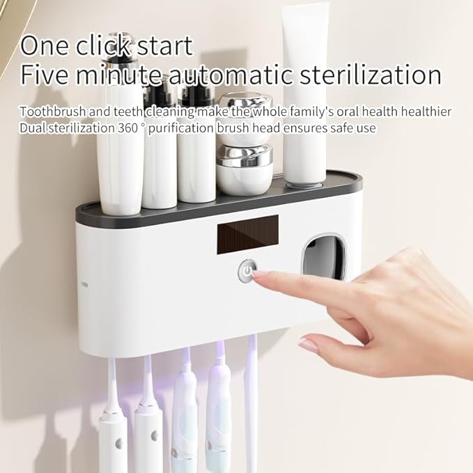Toothbrush Holders for Bathrooms, Toothbrush Holder Wall Mounted - Image 4