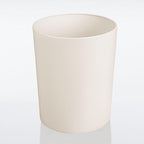 mDesign Round Metal Small 1.7 Gallon Recycle Trash Can Wastebasket, Garbage - Image 4