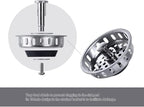 Stainless Steel Kitchen Sink Basket Strainer Replacement - Image 3