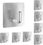 Adhesive Towel Hooks, 8 Pack Self Adhesive Coat Sticky Hooks - Image 8