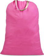 Cotton Canvas Laundry Bag with Handles & Drawstring Straps, Heavy Duty Extra by SANFERGE