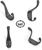 Ambipolar 10-Pack Elegant Coat Hooks Wall Mounted, Decorative Heavy Duty Double - Image 6