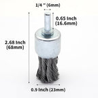 6-Piece Twisted Wire Brush Wheel Set - Image 2