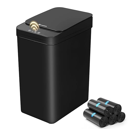Bathroom Automatic Trash Can, 4 Gallon Touchless Motion Sensor Small Garbage Can by FocusOnDailynecessities