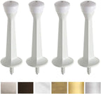 Liberty Premium Door Stop Metal Solid Rigid Door Stopper Brushed 3" by Litepak