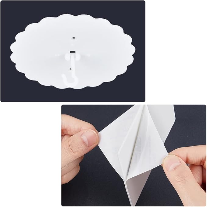 GORGECRAFT 2 Sets 18cm Mosquito Net Ceiling Hook Canopy Hooks Flower Shape - Image 4