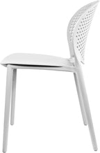 2xhome Patio Dining Chair | Modern Stackable Outdoor Pool Side Chair | Weather Resistant Plastic for Yard, Porch, Balcony, Kitchen, White, Single, Set of 1 - Image 7
