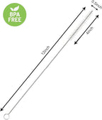 6 Pack Straw Cleaner Brush for Stanley, Reusable Extra Long Straw Cleaner for - Image 2