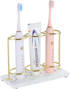 Emibele Electric Toothbrush Holder, 3 Slots 2-Layer Resin Electric Toothbrush by Emibele