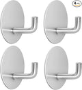 Adhesive Hooks for Bathrooms, 4 Piece Towel Hooks for Hanging Hat Robe Coat by LACHILL