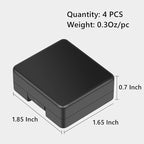 Pack of 4 Plastic Protective Storage Case Boxes Compatible - Image 6